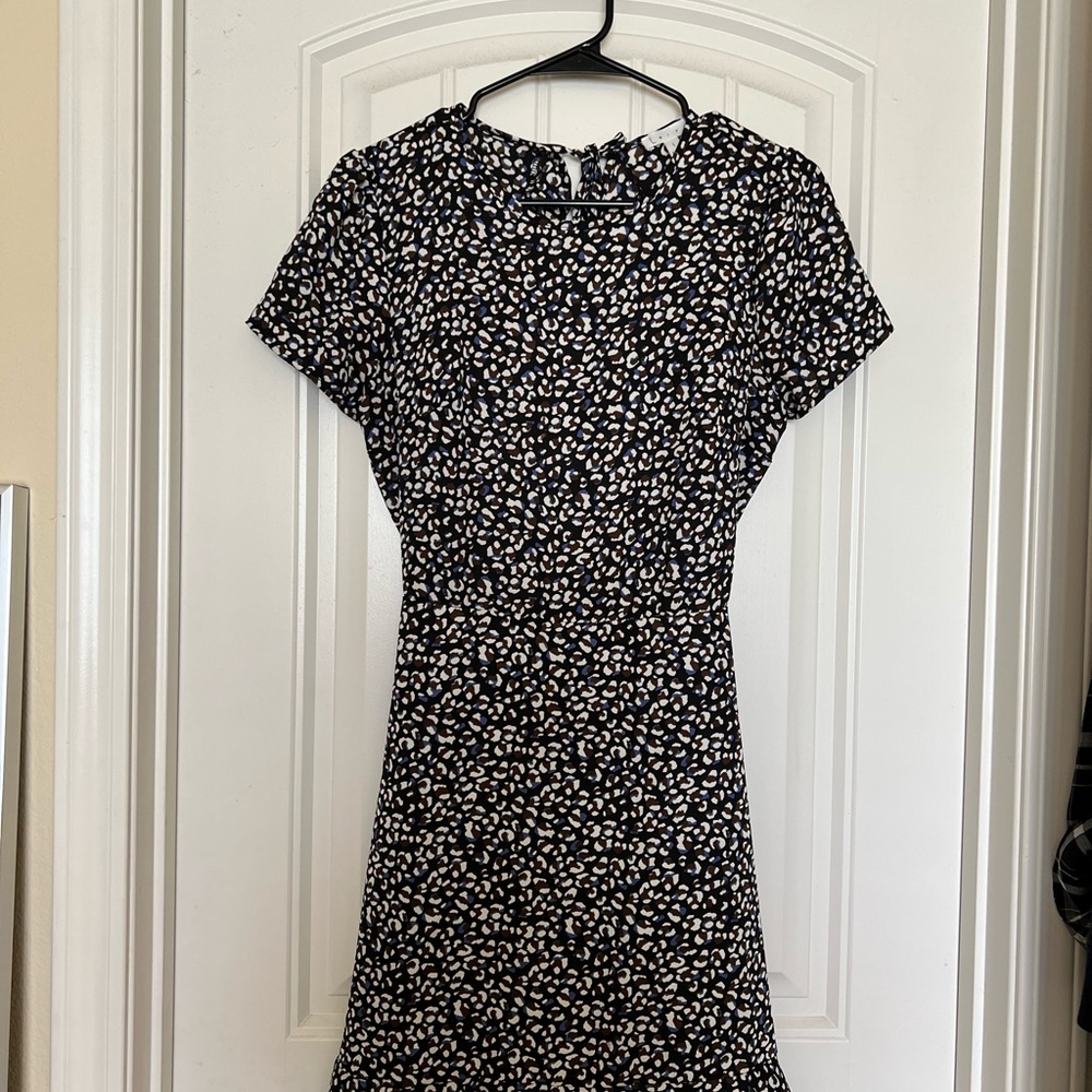 Leith Mini Leopard Ruffle Open Back Mini Dress - Picture 6 of 12